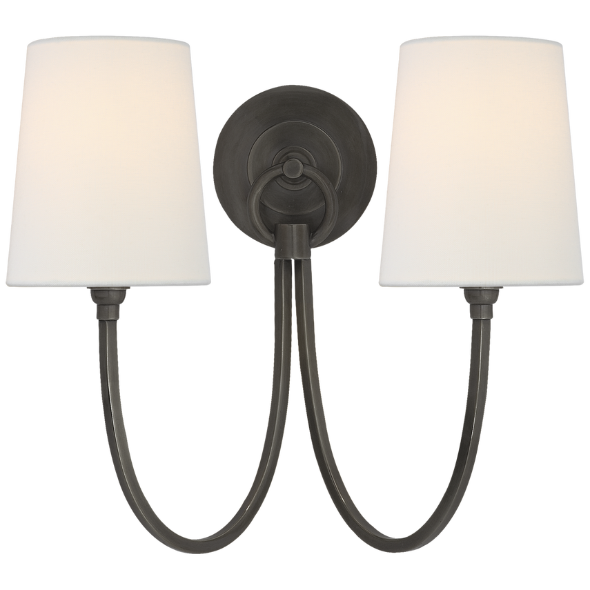 Reed double sconce