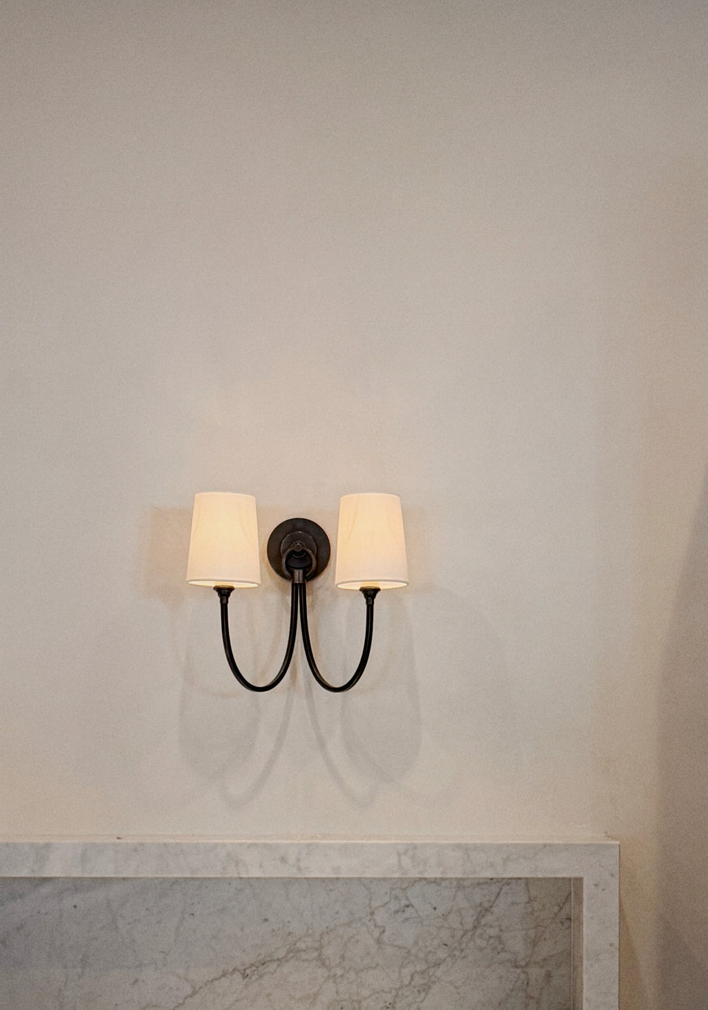 Reed double sconce