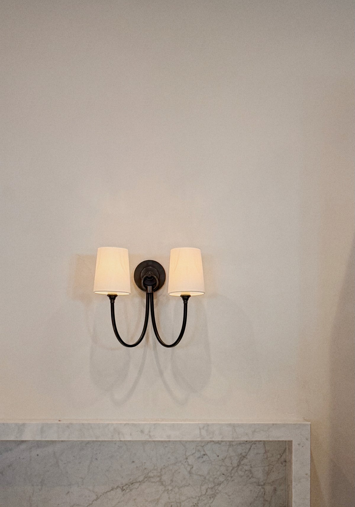 Reed double sconce